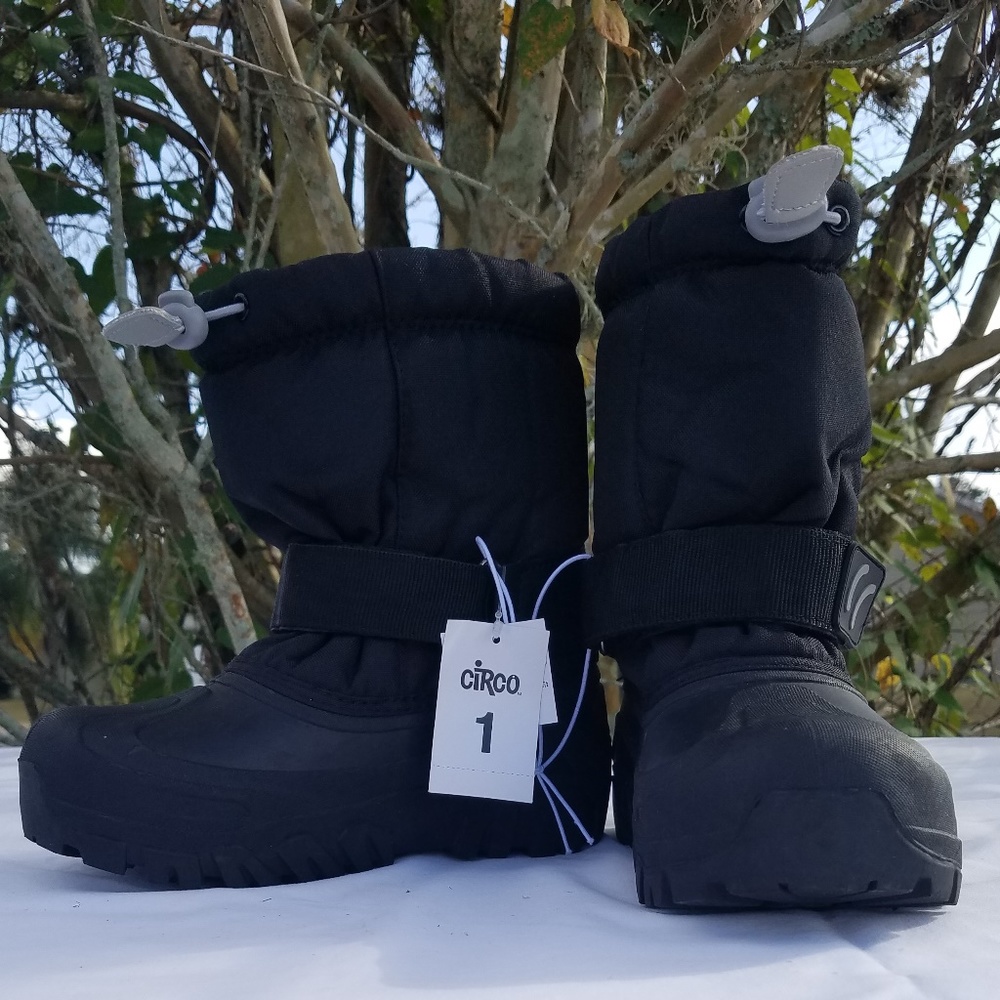 NWT Boys Circo Nigel Black Thermolite Boots - Picture 1 of 3